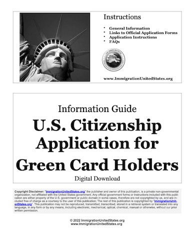 . Citizenship Application for Green Card Holders Instructions .  Immigration Information